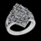 2.55 Ctw SI2/I1 Diamond 14K White Gold Engagement Ring