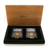 Australian Perth Mint Gold Sovereign 2009-P PR/MS70 PCGS 2-Piece Set