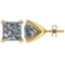 VS/SI1 Certified 1.50 CTW Round Diamond 14K Yellow Gold Earring