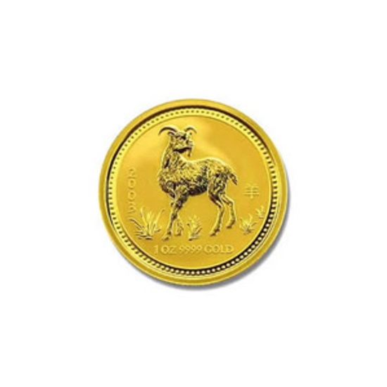 2003 Australia 1/10 oz Gold Lunar Goat
