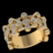 1.16 Ctw SI2/I1 Diamond 10K Yellow Gold Eternity Band Ring