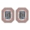 3.71 Ctw Diamond 14k Rose Gold Halo Stud Earrings VS/SI2