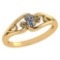 0.22 Ctw Diamond 14k Yellow Gold Simple Ring