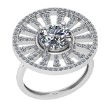 2.67 Ctw SI2/I1 Diamond 14K White Gold Wedding/Anniversary Ring