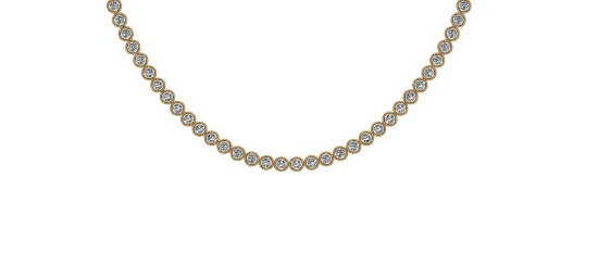 Certified 1.84 Ctw SI2/I1 Diamond 14K Yellow Gold Necklace
