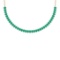 48.75 Ctw Emerald 14K Yellow Gold Necklace