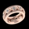 1.05 Ctw VS/SI1 Diamond 14K Rose Gold Eternity Band Ring