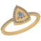 0.30 Ctw VS/SI1 Diamond 14K Yellow Gold Vintage Style Ring