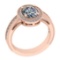 1.80 Ctw SI2/I1Diamond 14K Rose Gold Engagement Ring