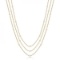 Three-Strand Diamond Station Necklace in 14k Yellow Gold (3.01ct)