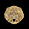0.51 Ctw VS/SI1 Ruby And Diamond 14K Yellow Gold Lion King Face Ring