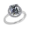 2.70 Ctw SI2/I1 Diamond 14K White Gold Engagement Halo Ring
