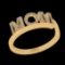 0.14 Ctw VS/SI1 Diamond 14K Yellow Gold Special Moms Ring