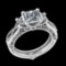2.00 Ctw VS/SI1 Diamond 14K White Gold three Stone Ring