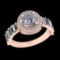 2.95 Ctw SI2/I1 Diamond 14K Rose Gold Engagement Ring