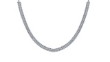 Certified 17.00 Ctw SI2/I1 Diamond 14K White Gold Necklace