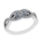 0.90 Ctw SI2/I1 Diamond 14K White Gold Engagement Ring