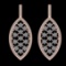5.61 Ctw VS/SI1 Diamond 14K Rose Gold Dangling Earrings