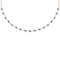2.60 Ctw i2/i3 Treated Fancy Black And White Dimaond 14K Rose Gold Necklace