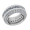 6.80 Ctw SI2/I1 Diamond 14K White Gold Wedding/Anniversary /Engagement Band Ring