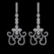 1.52 Ctw VS/SI1 Diamond 14K White Gold Dangling Earrings