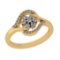 0.61 Ctw Si2/i1 Diamond 14K Yellow Gold Ring