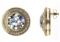 Certified 2.00 CTW Round Diamond 14K Yellow Gold Earring