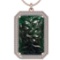103.57 Ctw SI2/I1 Emerald And Diamond 14K Rose Gold Vintage Style Necklace