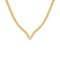 4.66 Ctw i2/i3 Treated Fancy Yellow Diamond 14K White Gold Necklace