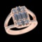 1.25 Ctw SI2/I1 Diamond 14K Rose Gold Engagement Ring