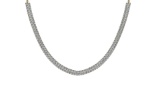 Certified 17.00 Ctw SI2/I1 Diamond 14K Yellow Gold Necklace