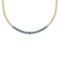 1.98 Ctw i2/i3 Treated Fancy Blue Diamond 14K Yellow Gold Necklace