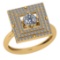 1.13 Ctw SI2/I1 Diamond 14K Yellow Gold Wedding/Anniversary Ring
