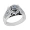 1.25 Ctw SI2/I1Diamond 14K White Gold Engagement Ring