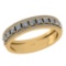 0.95 Ctw SI2/I1 Diamond 14K Yellow Gold Entity Band Ring
