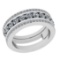 1.43 Ctw SI2/I1 Diamond 14K White Gold Wedding/Anniversary /Engagement Band Ring