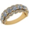 2.65 Ctw SI2/I1 Diamond 14K Yellow Gold Men's Band Ring