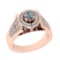 1.25 Ctw SI2/I1Diamond 14K Rose Gold Engagement Ring
