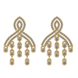 2.50 Ctw Si2/i1 Diamond 14K Yellow Gold Earrings