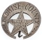 RESTRIKE OF COCHISE COUNTY ARIZONA SHERIFF BADGE