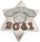 RETIRED CHICAGO ILLINOIS POLICE PIE PLATE BADGE