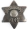 BUTTE MONTANA POLICE PIE PLATE BADGE NO. 46