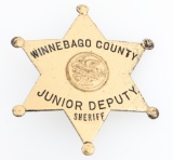 WINNEBAGO CO. ILLINOIS JUNIOR DEPUTY SHERIFF BADGE