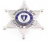 SUFFOLK COUNTY MASSACHUSETTS SHERIFF'S DEPARTMENT BADGE