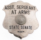 OKLAHOMA STATE SENATE ASSISTANT SERGEANT AT ARMS BADGE
