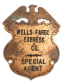 RESTRIKE OF WELLS FARGO EXPRESS CO. SPECIAL AGENT BADGE