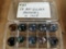 LOT OF 10 ART GLASS MARBLES IN CASE