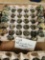 LOT OF 22 CUTTLET TOPS AND BASES