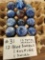 LOT OF 12 BLUE SWIRL MARBLES