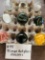 9 LARGE ART GLASS MARBLES